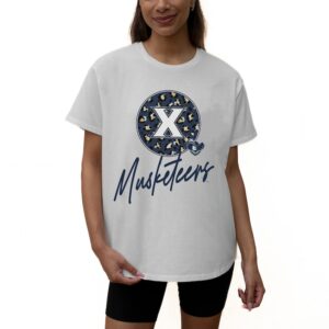 Women's Gameday Couture White Xavier Musketeers Wild Expectations Tri-Blend Flowy T-Shirt