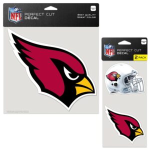 WinCraft Arizona Cardinals Perfect Cut Decal Two-Pack Set