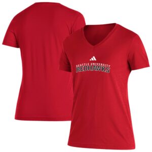 Women's adidas  Red Seattle Redhawks Blend V-Neck T-Shirt