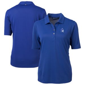 Women's Cutter & Buck  Blue Duke Blue Devils Virtue Eco Pique Recycled Polo