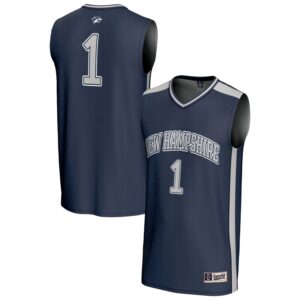 Unisex GameDay Greats #1 Navy New Hampshire Wildcats Lightweight Collegiate Basketball Fashion Jersey
