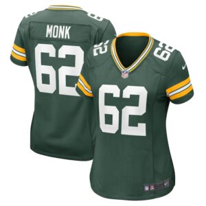 Women's Nike Jacob Monk  Green Green Bay Packers  Game Jersey