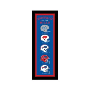 Buffalo Bills 8" x 26" Established Date and Helmet Heritage Framed Wall Art