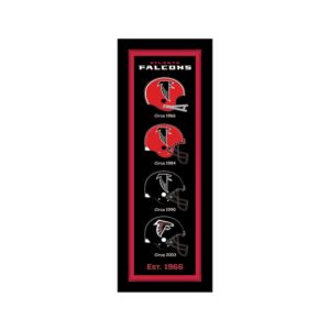 Atlanta Falcons 8" x 26" Heritage Framed Wall Art