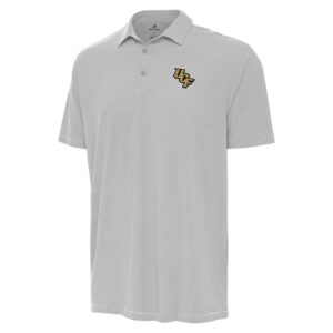 Men's Antigua Gray/White UCF Knights Twine Polo