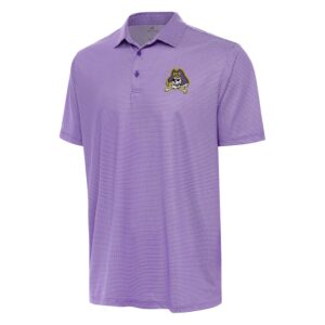 Men's Antigua Purple/White ECU Pirates Rings Polo