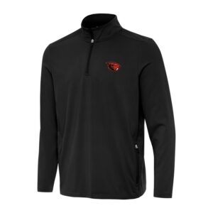 Men's Antigua  Black Oregon State Beavers Perilous Quarter-Zip Sweatshirt