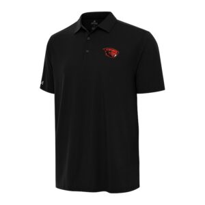 Men's Antigua Black Oregon State Beavers Era Polo