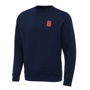 Men's Antigua Navy Syracuse Orange Big & Tall Victory Crew Neck Pullover Sweatshirt