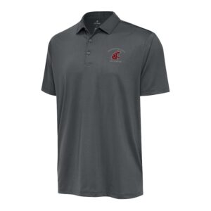 Men's Antigua  Charcoal Washington State Cougars Big & Tall Ellipse Polo