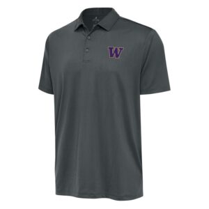 Men's Antigua  Charcoal Washington Huskies Big & Tall Ellipse Polo