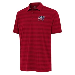 Men's Antigua  Red Columbus Blue Jackets Big & Tall Tunnel Polo
