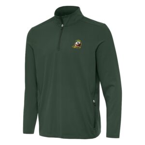 Men's Antigua  Hunter Green Oregon Ducks Perilous Quarter-Zip Sweatshirt