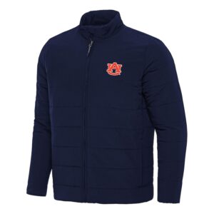 Men's Antigua Navy Auburn Tigers Swelter Full-Zip Puffer Jacket
