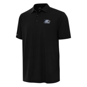 Men's Antigua Black Georgia Southern Eagles Era Polo