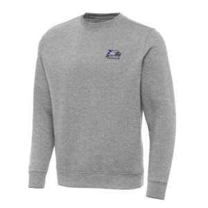 Men's Antigua Heather Gray Georgia Southern Eagles Big & Tall Victory Pullover Sweatshirt