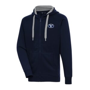 Men's Antigua Navy BYU Cougars Big & Tall Victory Full-Zip Hoodie Jacket