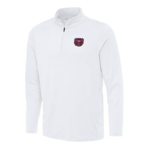 Men's Antigua White Missouri State University Bears Reprocess Quarter-Zip Top