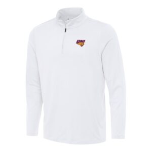 Men's Antigua White Northern Iowa Panthers Reprocess Quarter-Zip Top