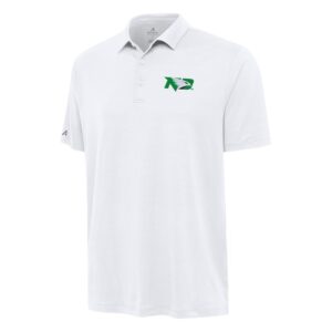 Men's Antigua White North Dakota Reprocess Polo