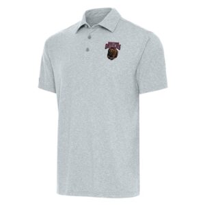 Men's Antigua  Heather Gray Montana Grizzlies Big & Tall Par 3 Polo
