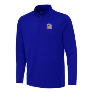 Men's Antigua Royal San Jose State Spartans Reprocess Quarter-Zip Top