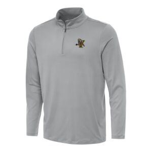 Men's Antigua Gray Vermont Catamounts Reprocess Quarter-Zip Top