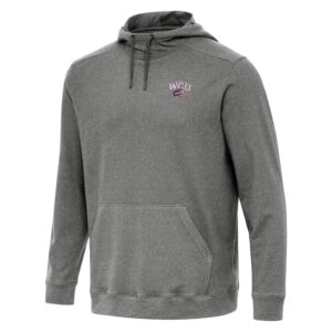Men's Antigua Heather Charcoal Western Carolina Catamounts Cloud Pullover Hoodie