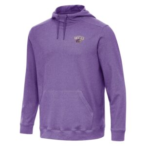 Men's Antigua Heather Purple Western Carolina Catamounts Cloud Pullover Hoodie