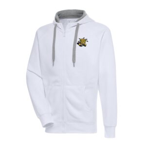 Men's Antigua White Wichita State Shockers Big & Tall Victory Full-Zip Hoodie Jacket