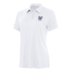 Women's Antigua White Butler Bulldogs Reprocess Polo