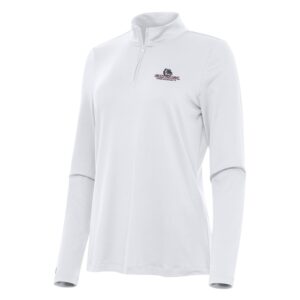 Women's Antigua White Gonzaga Bulldogs Reprocess Quarter-Zip Top