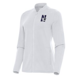 Women's Antigua White Northwestern Wildcats Continual Full-Zip Jacket