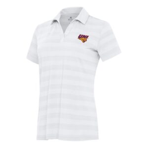 Women's Antigua White Northern Iowa Panthers Tunnel Polo