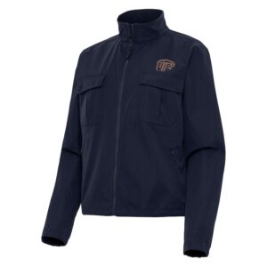 Women's Antigua  Navy UTEP Miners Even Par Full-Zip Jacket