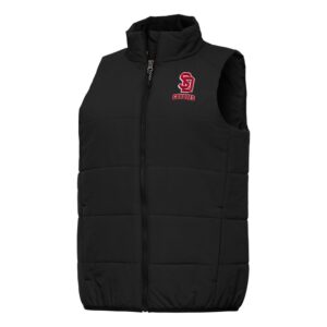 Women's Antigua Black South Dakota Coyotes Experience Full-Zip Vest