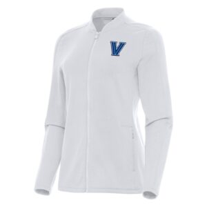 Women's Antigua White Villanova Wildcats Continual Full-Zip Jacket