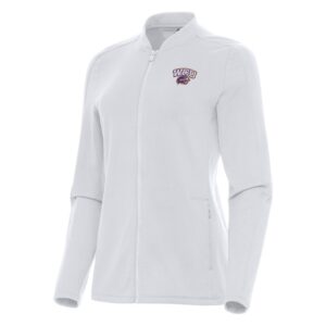 Women's Antigua White Western Carolina Catamounts Continual Full-Zip Jacket