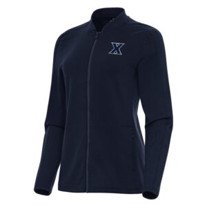 Women's Antigua Navy Xavier Musketeers Continual Full-Zip Jacket