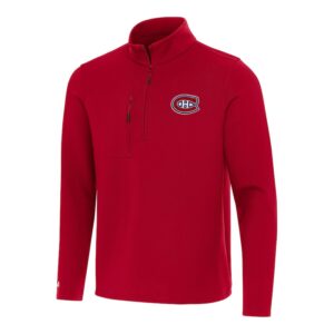 Men's Antigua  Red Montreal Canadiens Insider Quarter-Zip Top