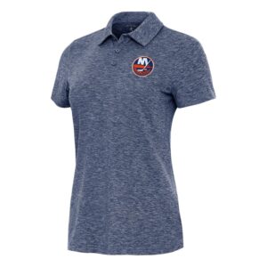 Women's Antigua Heather Navy New York Islanders Matter Polo