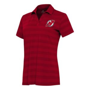 Women's Antigua Red New Jersey Devils Tunnel Polo