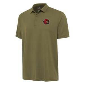 Men's Antigua Olive Ottawa Senators Reprocess Polo