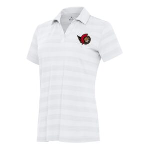 Women's Antigua White Ottawa Senators Tunnel Polo