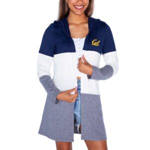 Women's Gameday Couture  Navy Cal Bears Colorblock Hooded Cardigan