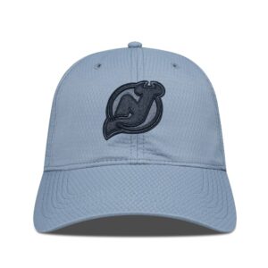 Men's Levelwear Gray New Jersey Devils Matrix Nightfall Blackout Patch Unstructured Adjustable Hat