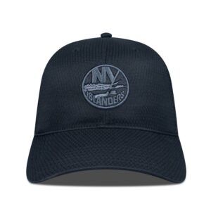 Men's Levelwear Black New York Islanders Matrix Nightfall Blackout Patch Unstructured Adjustable Hat