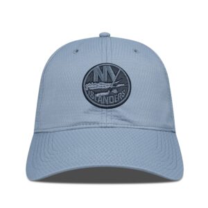 Men's Levelwear Gray New York Islanders Matrix Nightfall Blackout Patch Unstructured Adjustable Hat