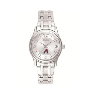 Women's Bulova Silver Arizona Diamondbacks Stainless Steel Watch