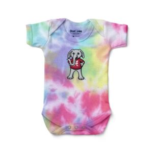Alabama Crimson Tide Chad & Jake Newborn & Infant Tie-Dye Team Logo Bodysuit -